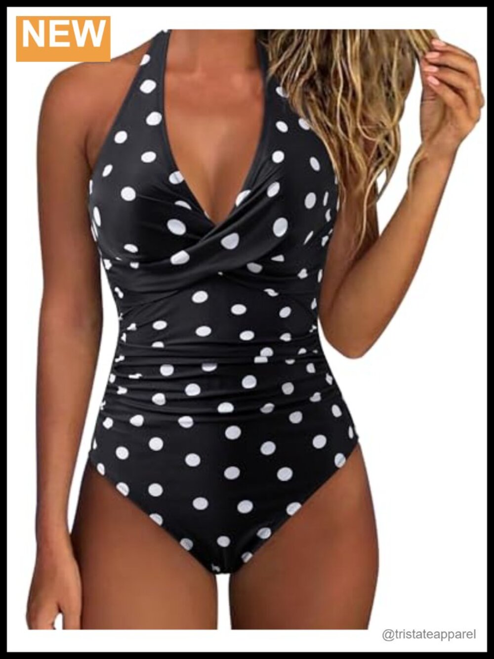Women Tummy Control One Piece Swimsuit Halter Push Up Bathing Suit